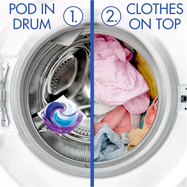 Bold Platinum PODS® Washing Liquid Laundry Detergent Capsules 104 Washes (52×2), Cherry Blossom & Rose Water, Extra Stain Femoval, With Built-In Lenor Softener - Image 2
