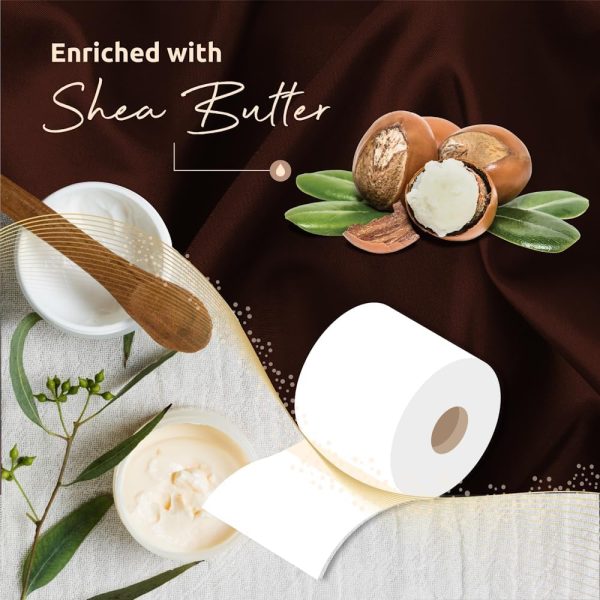 Phoenix Soft Shea Butter Fragranced Luxury Toilet Rolls Bulk Buy – Quilted White 3 Ply Toilet Paper (60 Pack) - Image 2