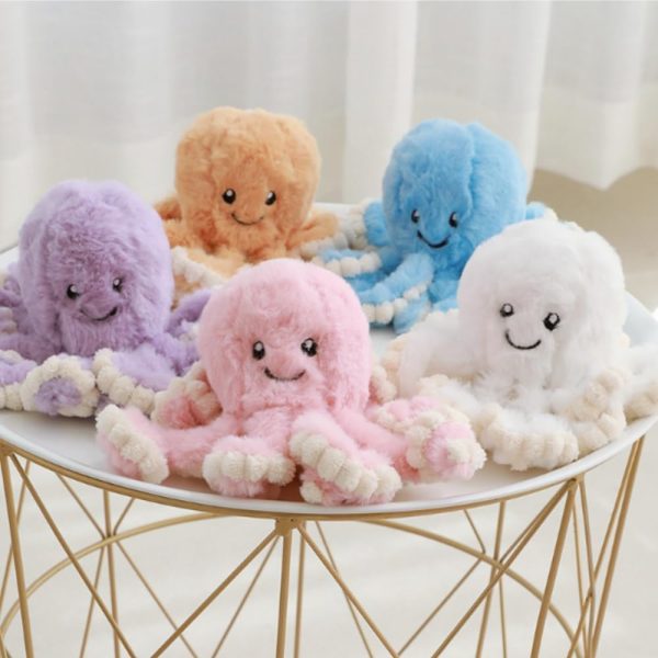 eamve 16 Inch Octopus Plush Toys,Soft Octopus Stuffed Animals Cute Octopus Plush Doll,Lovely Simulation Stuffed Marine Animal Plushies for Kids Girls Boys Birthday Xmas Gift Home Accessories - Image 3