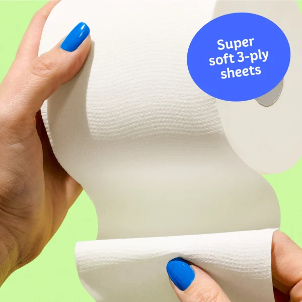 100% Bamboo Toilet Paper Our fanciest rolls, luxuriously soft and ultra-strong （48 rolls） - Image 3